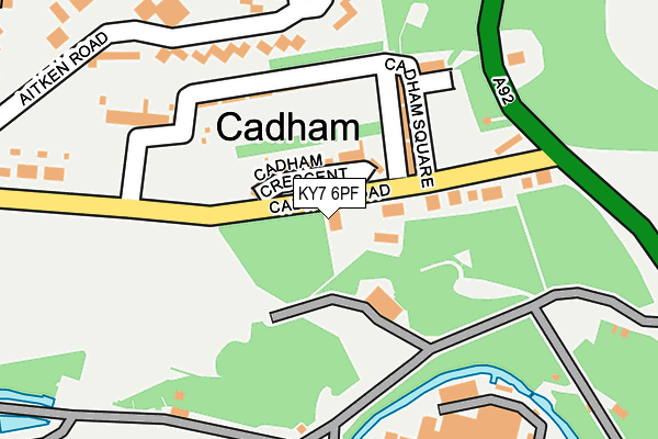 KY7 6PF map - OS OpenMap – Local (Ordnance Survey)