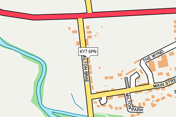 KY7 6PN map - OS OpenMap – Local (Ordnance Survey)