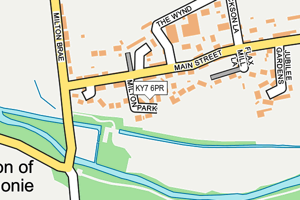 KY7 6PR map - OS OpenMap – Local (Ordnance Survey)