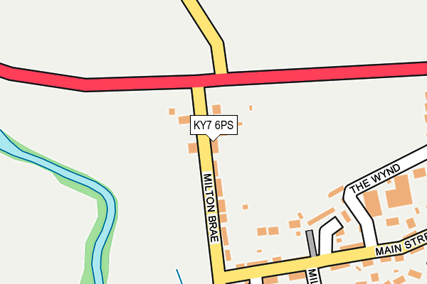 KY7 6PS map - OS OpenMap – Local (Ordnance Survey)