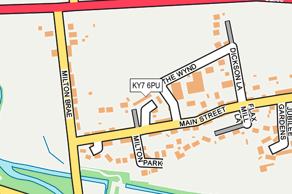 KY7 6PU map - OS OpenMap – Local (Ordnance Survey)