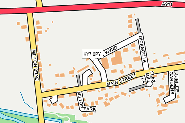 KY7 6PY map - OS OpenMap – Local (Ordnance Survey)