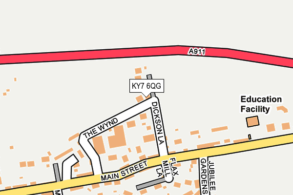 KY7 6QG map - OS OpenMap – Local (Ordnance Survey)