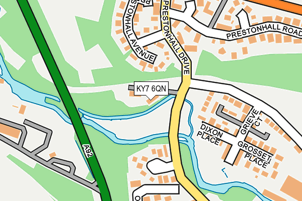KY7 6QN map - OS OpenMap – Local (Ordnance Survey)