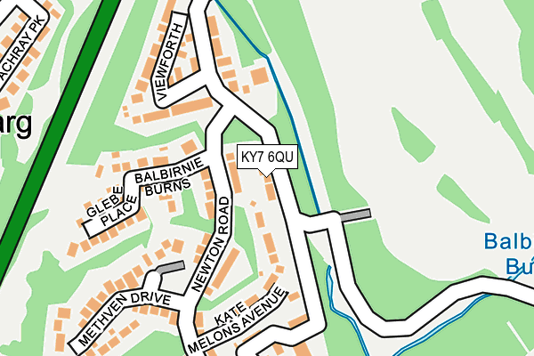 KY7 6QU map - OS OpenMap – Local (Ordnance Survey)