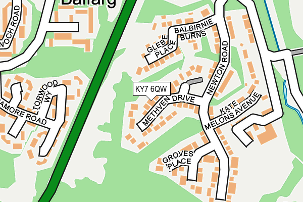 KY7 6QW map - OS OpenMap – Local (Ordnance Survey)