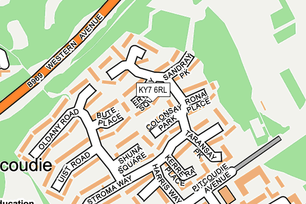 KY7 6RL map - OS OpenMap – Local (Ordnance Survey)