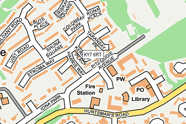 KY7 6RT map - OS OpenMap – Local (Ordnance Survey)
