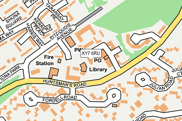 KY7 6RU map - OS OpenMap – Local (Ordnance Survey)