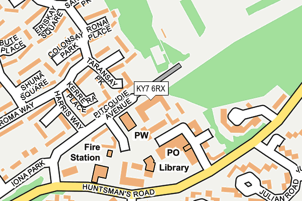 KY7 6RX map - OS OpenMap – Local (Ordnance Survey)