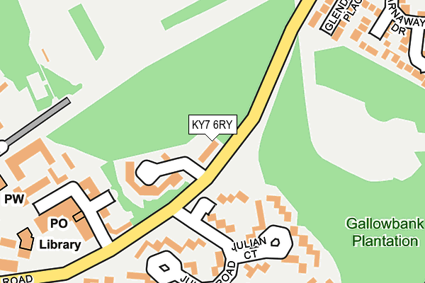 KY7 6RY map - OS OpenMap – Local (Ordnance Survey)
