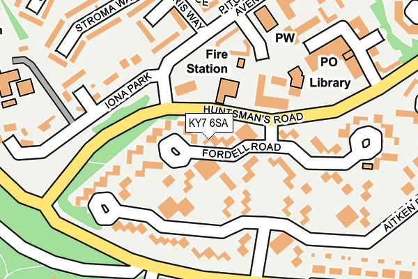 KY7 6SA map - OS OpenMap – Local (Ordnance Survey)