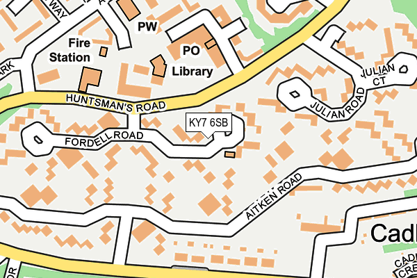 KY7 6SB map - OS OpenMap – Local (Ordnance Survey)