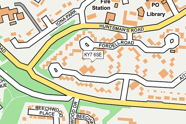KY7 6SE map - OS OpenMap – Local (Ordnance Survey)