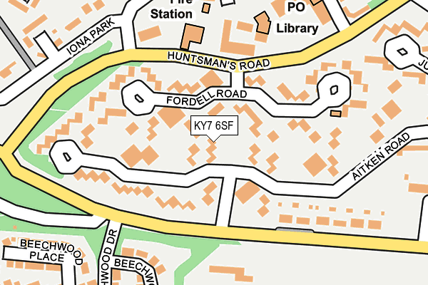 KY7 6SF map - OS OpenMap – Local (Ordnance Survey)