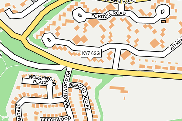 KY7 6SG map - OS OpenMap – Local (Ordnance Survey)