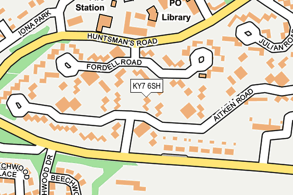 KY7 6SH map - OS OpenMap – Local (Ordnance Survey)