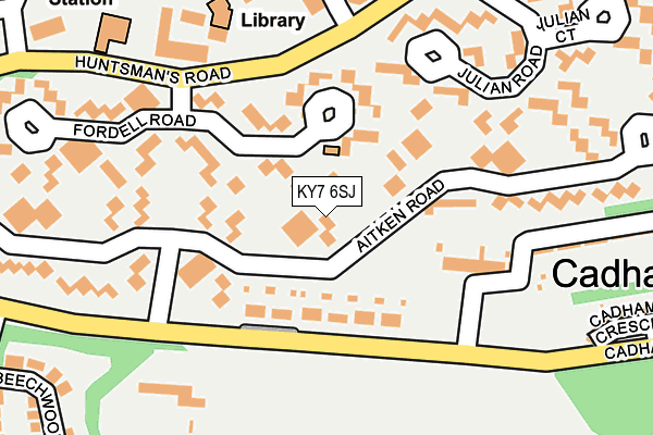KY7 6SJ map - OS OpenMap – Local (Ordnance Survey)