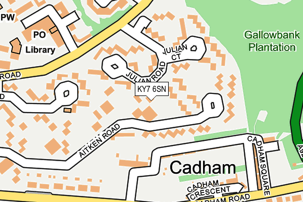KY7 6SN map - OS OpenMap – Local (Ordnance Survey)