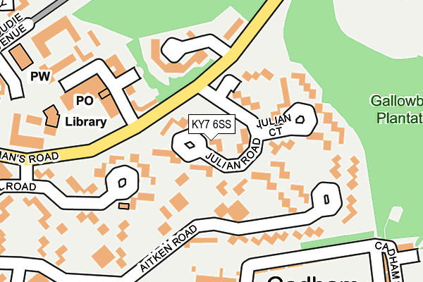 KY7 6SS map - OS OpenMap – Local (Ordnance Survey)