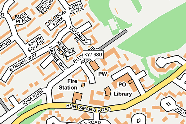 KY7 6SU map - OS OpenMap – Local (Ordnance Survey)