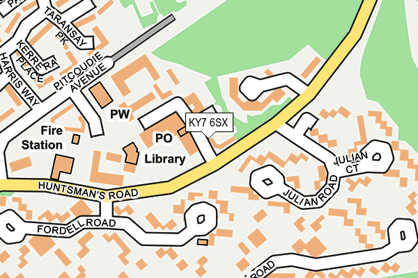 KY7 6SX map - OS OpenMap – Local (Ordnance Survey)