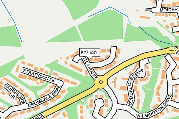 KY7 6SY map - OS OpenMap – Local (Ordnance Survey)