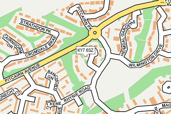 KY7 6SZ map - OS OpenMap – Local (Ordnance Survey)