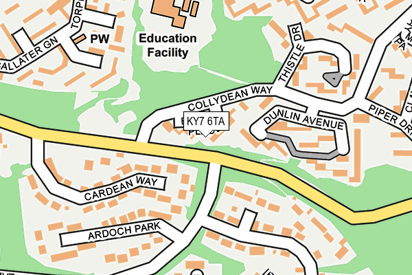 KY7 6TA map - OS OpenMap – Local (Ordnance Survey)