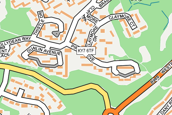 KY7 6TF map - OS OpenMap – Local (Ordnance Survey)