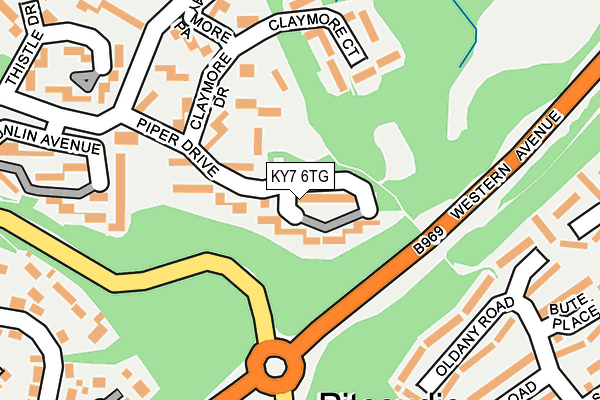 KY7 6TG map - OS OpenMap – Local (Ordnance Survey)