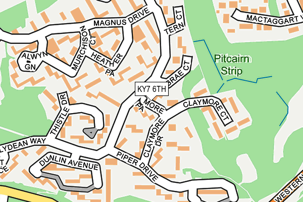KY7 6TH map - OS OpenMap – Local (Ordnance Survey)