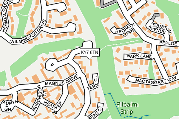 KY7 6TN map - OS OpenMap – Local (Ordnance Survey)