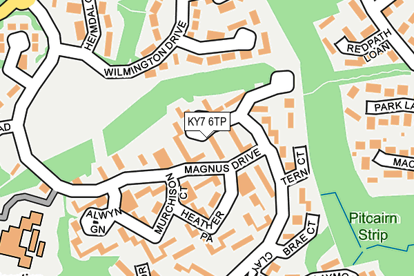 KY7 6TP map - OS OpenMap – Local (Ordnance Survey)