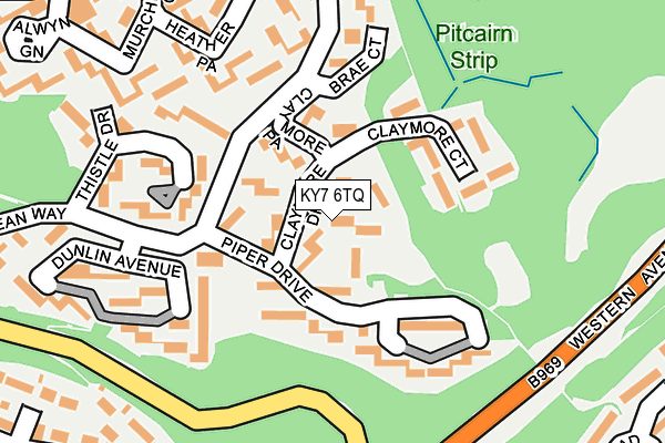 KY7 6TQ map - OS OpenMap – Local (Ordnance Survey)