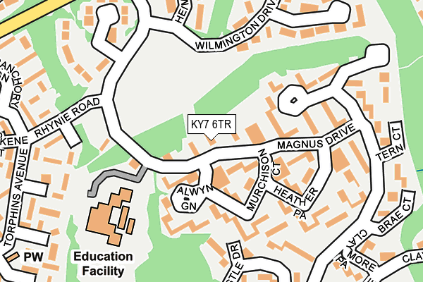 KY7 6TR map - OS OpenMap – Local (Ordnance Survey)