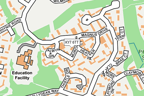 KY7 6TT map - OS OpenMap – Local (Ordnance Survey)
