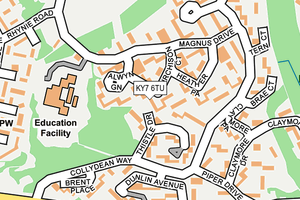 KY7 6TU map - OS OpenMap – Local (Ordnance Survey)