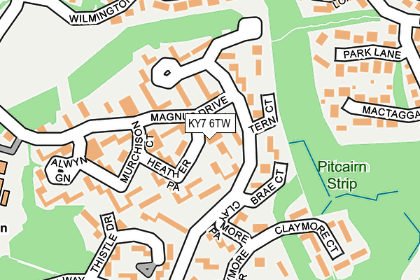 KY7 6TW map - OS OpenMap – Local (Ordnance Survey)