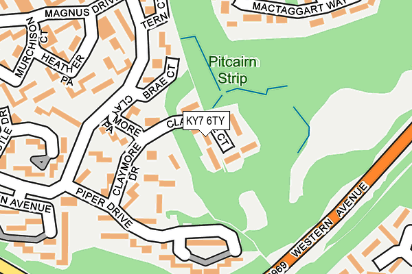 KY7 6TY map - OS OpenMap – Local (Ordnance Survey)