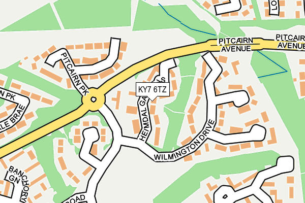 KY7 6TZ map - OS OpenMap – Local (Ordnance Survey)