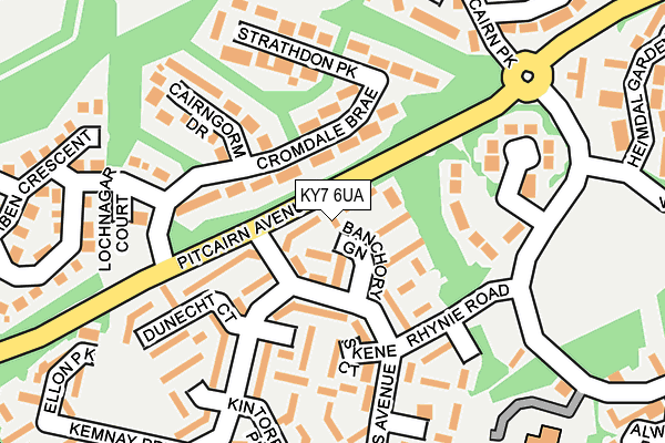 KY7 6UA map - OS OpenMap – Local (Ordnance Survey)