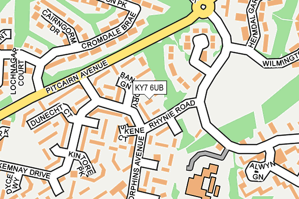 KY7 6UB map - OS OpenMap – Local (Ordnance Survey)