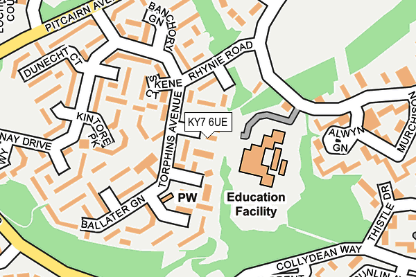 KY7 6UE map - OS OpenMap – Local (Ordnance Survey)