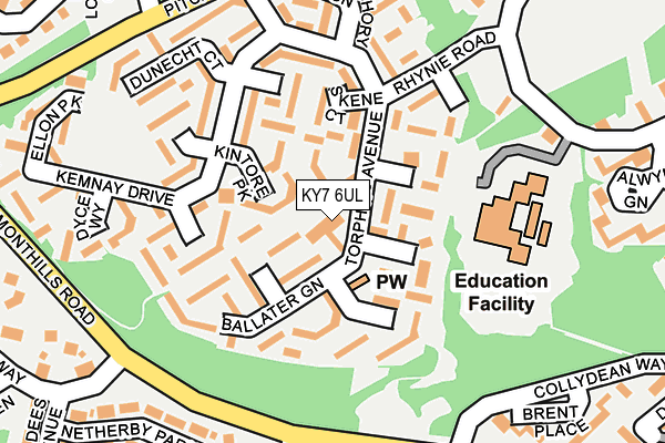 KY7 6UL map - OS OpenMap – Local (Ordnance Survey)