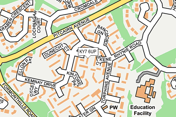 KY7 6UP map - OS OpenMap – Local (Ordnance Survey)