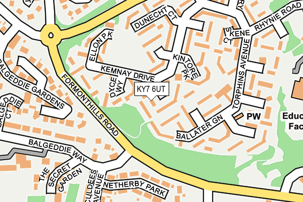 KY7 6UT map - OS OpenMap – Local (Ordnance Survey)