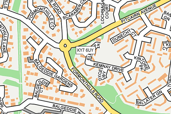 KY7 6UY map - OS OpenMap – Local (Ordnance Survey)