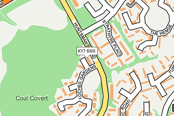 KY7 6WX map - OS OpenMap – Local (Ordnance Survey)