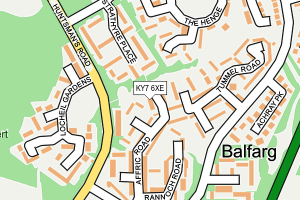 KY7 6XE map - OS OpenMap – Local (Ordnance Survey)